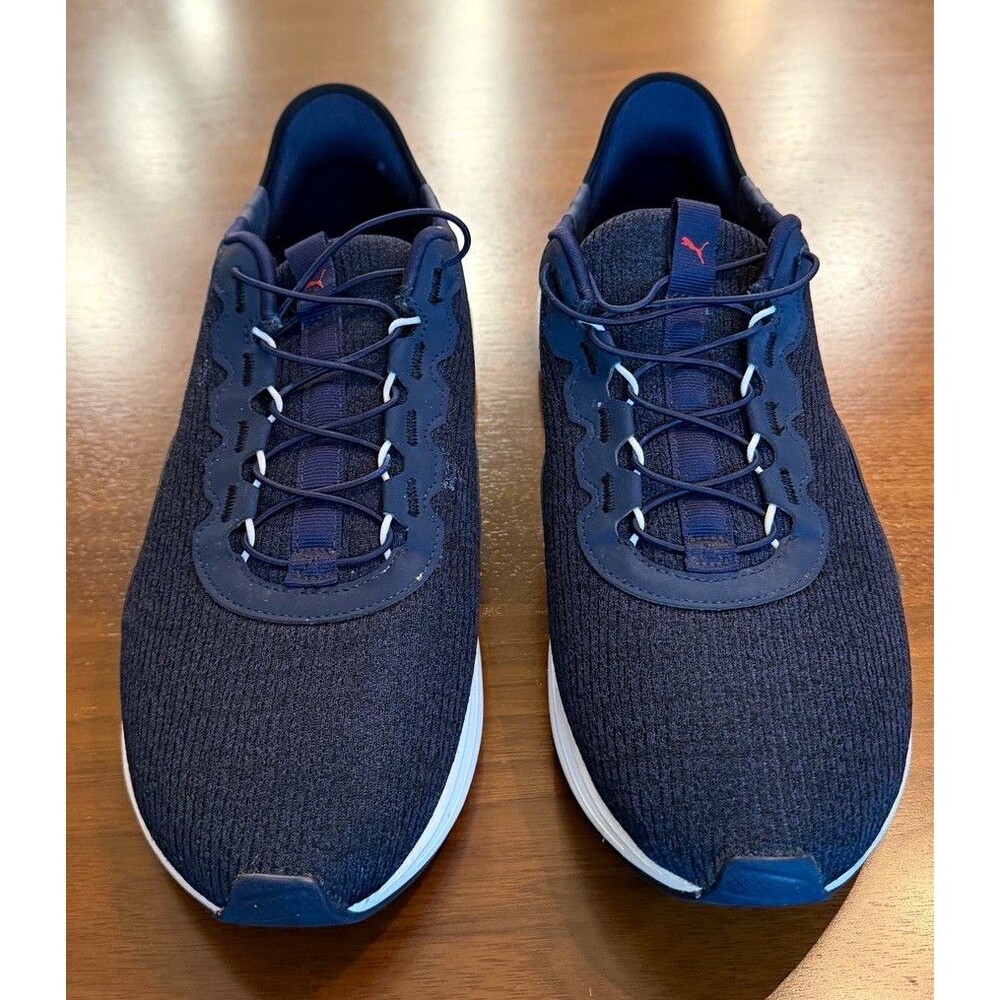 PUMA Softride Men's Low Top Lace Up Mesh Sneakers Blue/White 311997-02 size 10